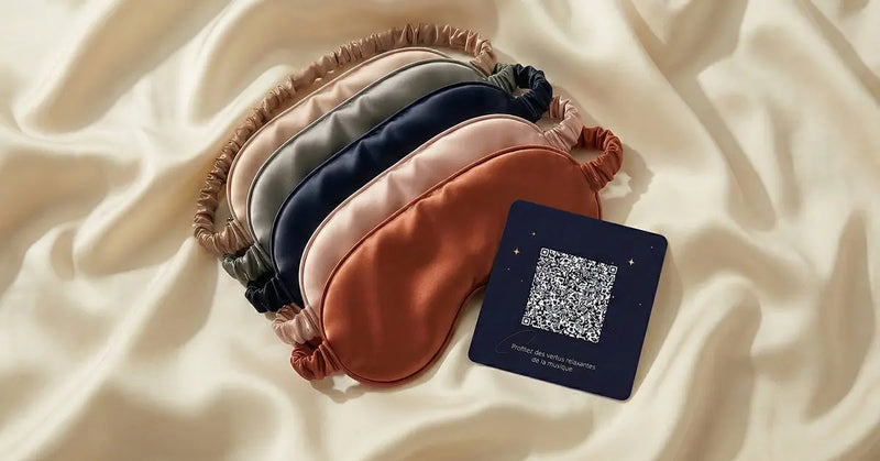 Masque de sommeil en soie biologique 22 mommes : qualité, composition et prix 2026 Andromeda Paris