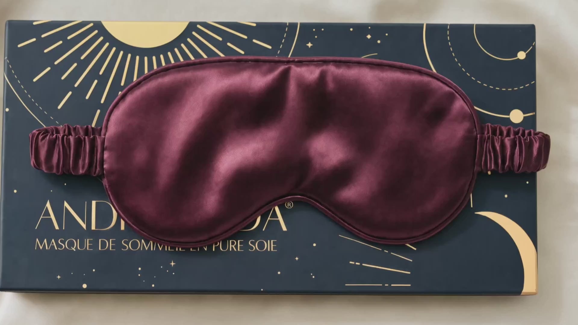 Masque de sommeil en soie - 22 mommes biologique